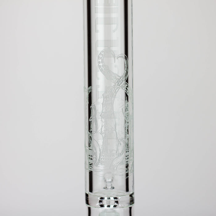 Castle Glassworks | 18" laser etched Tube Beaker Bong