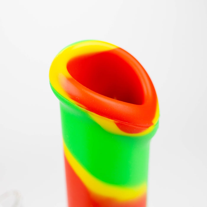 10" Straight Tube silicone bong-Assorted [TX9]