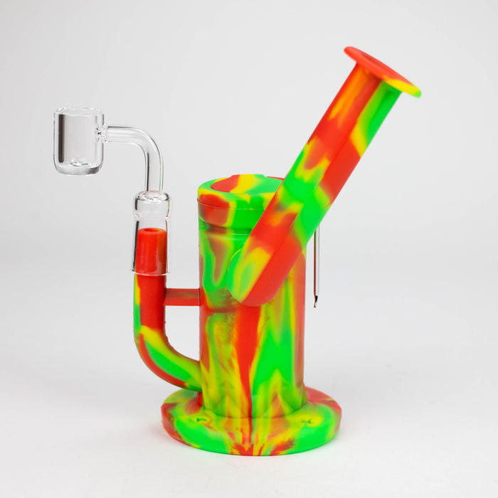 7.5" Silicone Rig with foldable mouthpiece-Assorted [127B]