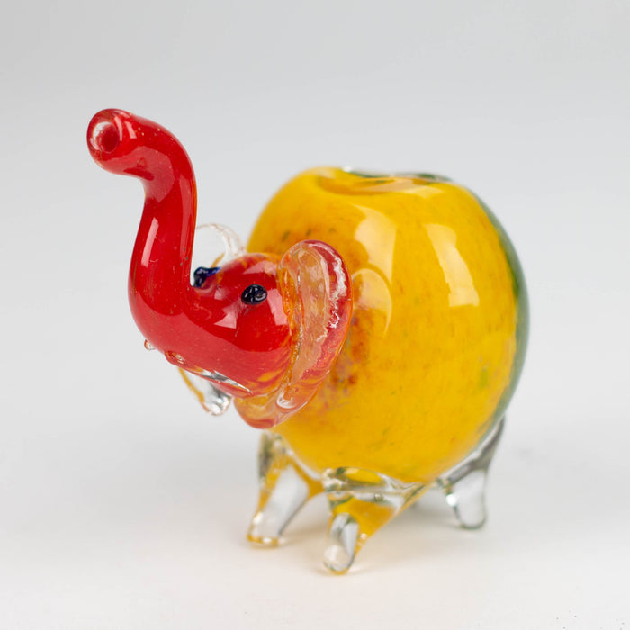 4.25" Elephant Rasta color hand pipe