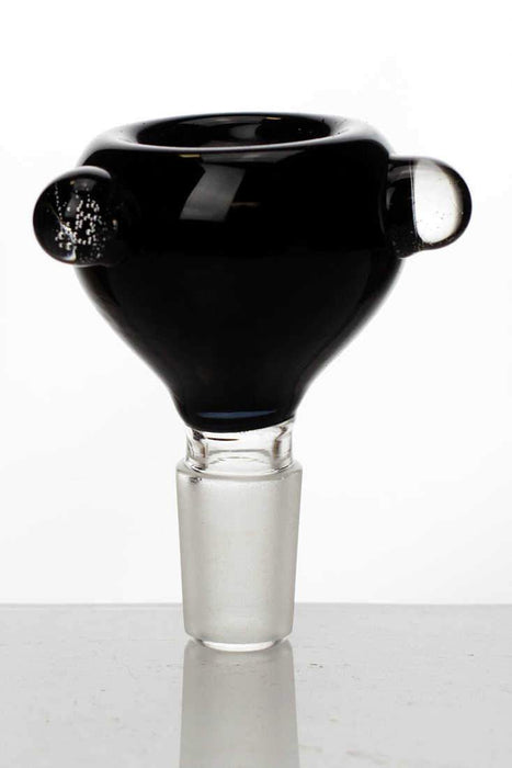 Glass round bowl-Black - One Wholesale