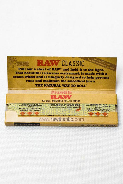 Raw classic single wide cut corners (2 Packs)- - One Wholesale