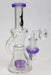 8" Genie recycled rig with a banger-Purple - One Wholesale