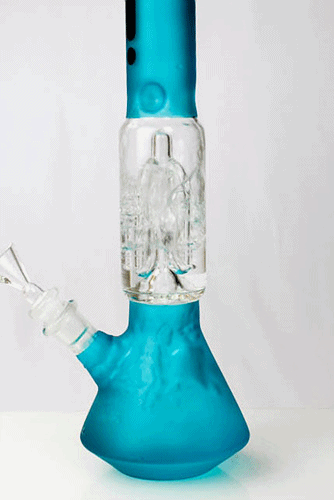 12" infyniti frost glass 4-arm beaker Bong- - One Wholesale