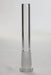 Glass open ended popper downstem-4 3/4 Inches - One Wholesale