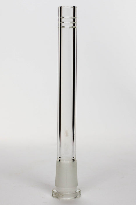 Glass open ended 6 slits downstem-6 inches - One Wholesale
