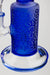 10"  2-in-1 Blue sandblast graphic bubbler- - One Wholesale