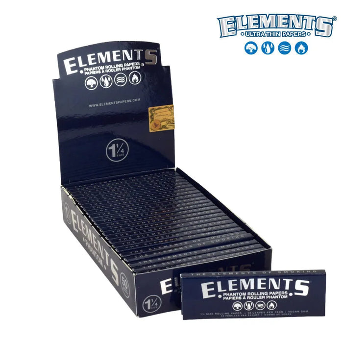 Elements | Luxuriously thin flavorless rolling paper 1 1/4 - 25 packs 1 - 1/4" Size ONE