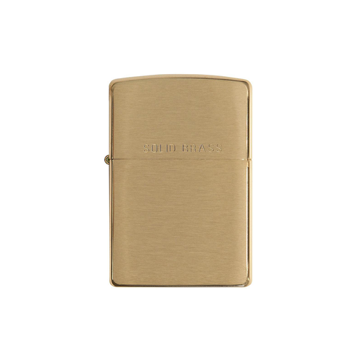 Zippo 204 Classic Brushed Solid Brass Basic · Pattern ONE