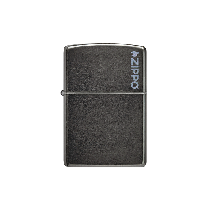 Zippo 28378ZL Classic Grey Zippo Logo Zippo Lighter ONE