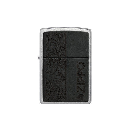 Zippo 46919 Black Leather Emblem - Zippo Design Crest · Emblem · Military ONE