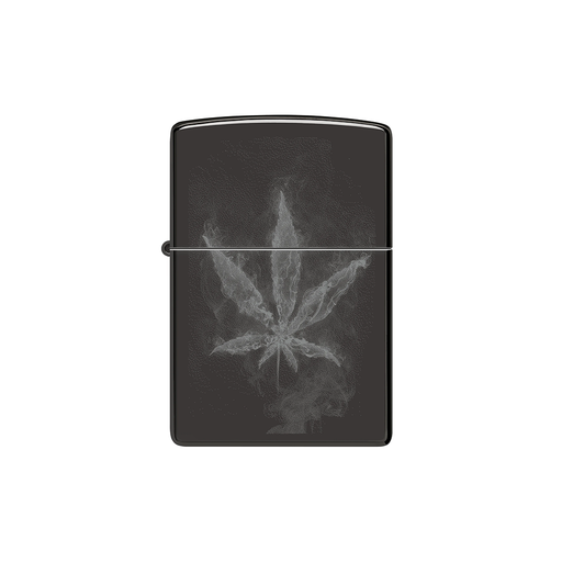 Zippo 46823 Cannabis Wispy Leaf Design Cannabis · Flower ONE