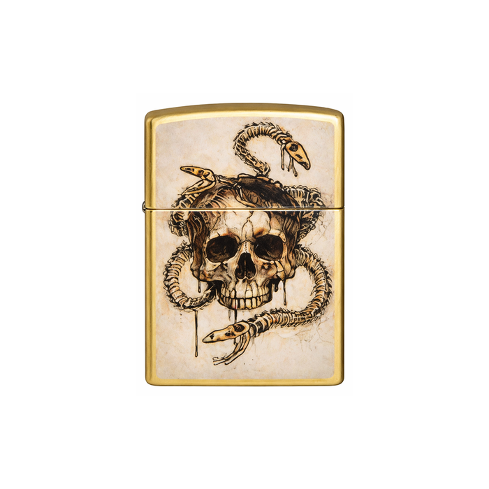 Zippo 47175 Skull Snake Design Horror · Goth ONE