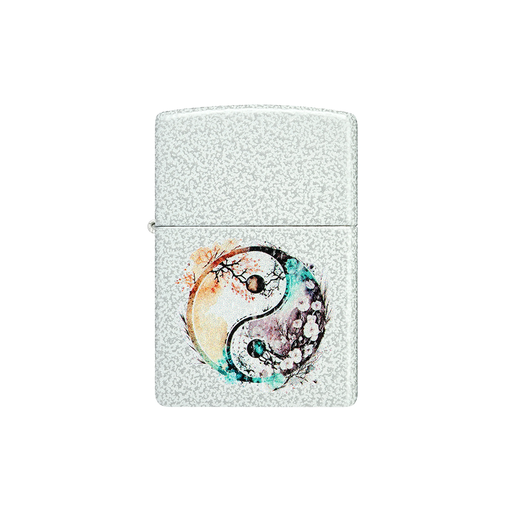 Zippo 46249 Water Colour Floral Yin and Yang Design Crest · Emblem · Military ONE