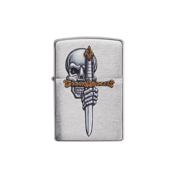 Zippo 49488 Sword Skull Design Zippo Lighter ONE
