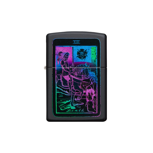 Zippo 49698 Black Light Tarot Card Design Zippo Lighter ONE