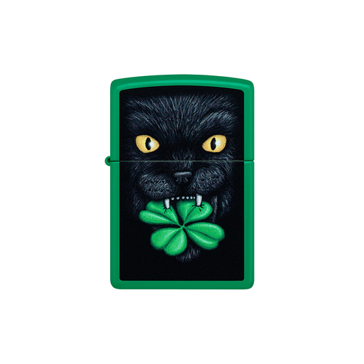 Zippo 46721 Feline Lucky Cat Clover Design Animal · Plant ONE