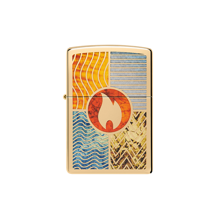 Zippo 48729 Elements of Earth Design Zippo Lighter ONE