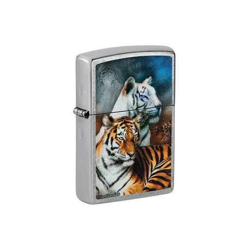 Zippo 75402 Carol Cavalaris TIGERS Zippo Lighter ONE