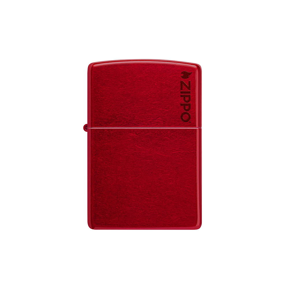 Zippo 21063ZL Classic Candy Apple Red Zippo Logo — Bong Outlet Canada