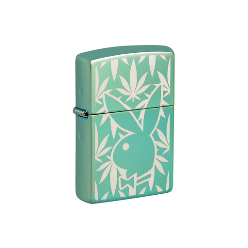 Zippo 28129 - 111129 Playboy Leaf Green Zippo Lighter ONE