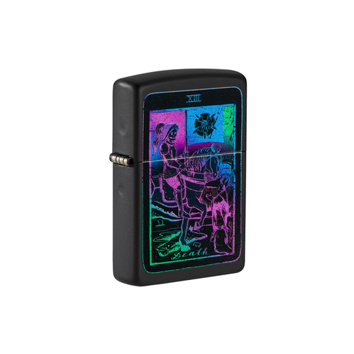 Zippo 49698 Black Light Tarot Card Design Zippo Lighter ONE