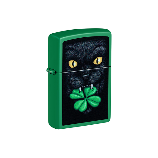 Zippo 46721 Feline Lucky Cat Clover Design Animal · Plant ONE