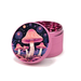 Green Star | 2.5" (63mm) Herb Grinder - Psychedelic Mushrooms Design Regular Grinder Green Star Herb Grinders Pink Outside Pink Inside
