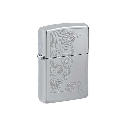 Zippo 46426 Mohawk Skull Zippo Lighter ONE