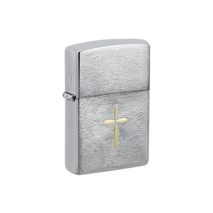 Zippo 46479 Spiritual Cross Angel Aura Zippo Lighter ONE