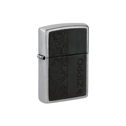 Zippo 46919 Black Leather Emblem - Zippo Design Crest · Emblem · Military ONE