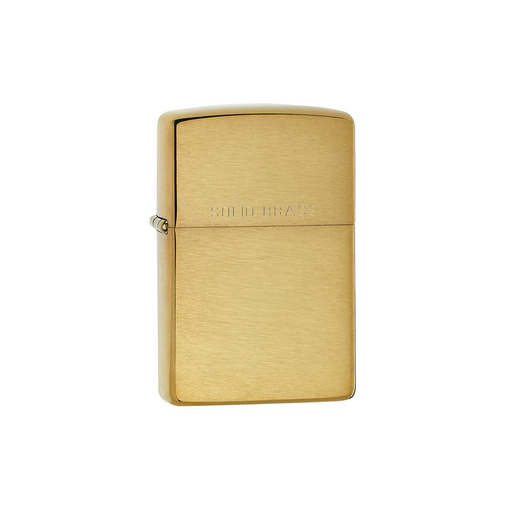 Zippo 204 Classic Brushed Solid Brass Basic · Pattern ONE