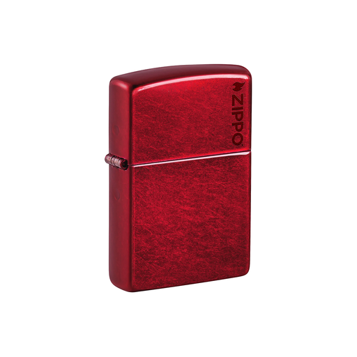 Zippo 21063ZL Classic Candy Apple Red Zippo Logo Zippo Lighter ONE