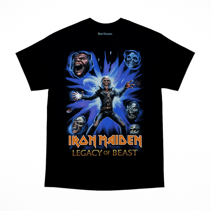 Iron Maiden | “Legacy of the Beast” Short Sleeve Men’s Black T-Shirt – Officially Licensed Rock Band Tee Short Sleeve Philcos