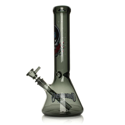 GEAR Premium® | 13" 7mm Thick Space Your Face Beaker Base Water Pipe - Grateful Dead x GEAR Premium® Glass Bong Smoking Cat Distribution
