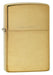 Zippo 204 Classic Brushed Solid Brass Zippo Lighter ONE