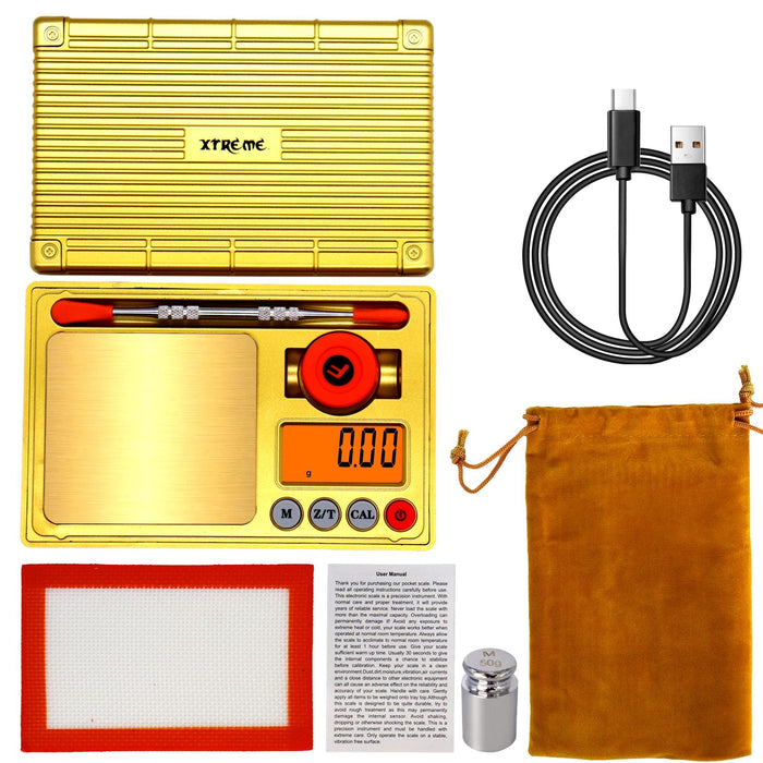 Xtream | Digital Pocket Scale - Golden [XTR-514] Scale Canadian Distributor