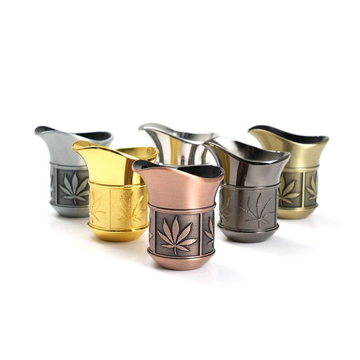 4 Parts 50mm Kettle Shape Metal Grinder Box of 6 [SMJL-008] Display Pack Canadian Distributor