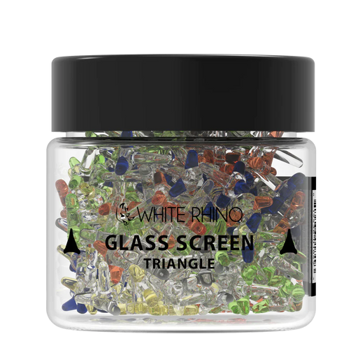 White Rhino | Glass Screen Triangle Style - 400ct Glass Screen Cannatron
