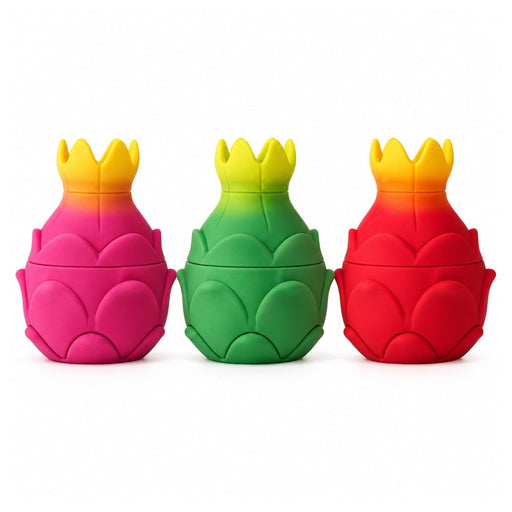 Dragon Fruit 4-Part Grinder – 48mm | 88mm Tall | 6 PCS Display Display Pack Super Supplys Inc