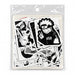 50-Piece Black & White Anime Sticker Pack – Series 02 Stationery · Accessory Super Supplys Inc
