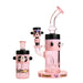 Cheech | 10" Panda Bong with Ash Catcher - CHE-232 Glass Bong Smoking Cat Distribution Pink