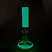 15" Grid Pattern Beaker Bong – Glow in the Dark Glass Bong RMG WHOLESALE