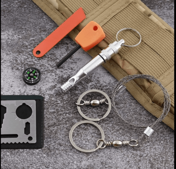 Xtreme | 3.74″ SOS Outdoor Survival Kit – Compact 9-in-1 Emergency Tool Set (XTR-HKN123) Multi Tool · Accessory Canadian Distributor
