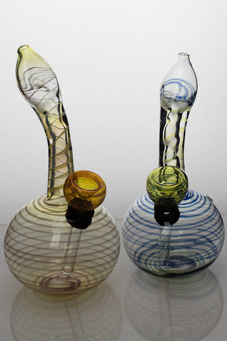 6 inches changing color glass water bong Beaker Bong ONE Type 1619