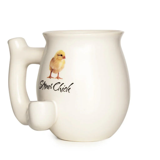 West Coast Gifts™ | Stoner Chick – Ceramic Mug Pipe [C316] Mug Pipe Smoking Cat Distribution