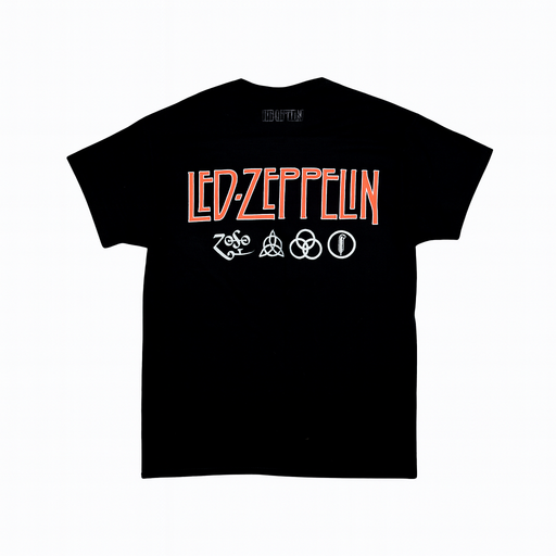 Led Zeppelin | "Insignia," Men's T-Shirt Black - Officially Licensed Short Sleeve Philcos