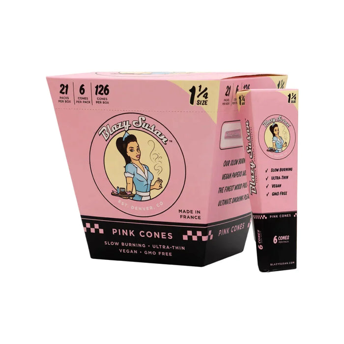 Blazy Susan | Pink 1-1/4 Cones Box of 21
