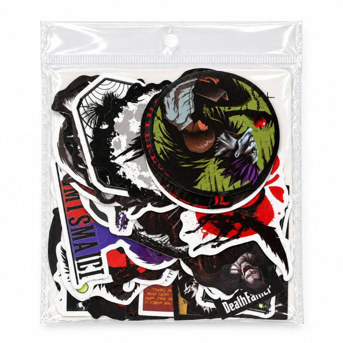 50-Piece Death Anime PVC Sticker Pack – Series 01