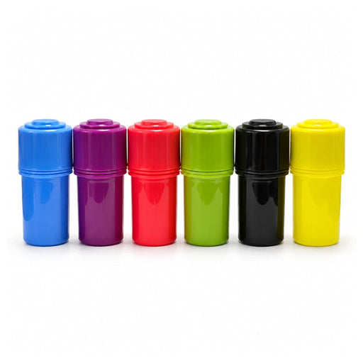 Portable Plastic Grinder Jar with Storage Container – 12PCS Display